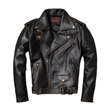 Afbeelding in Gallery-weergave laden, Harley's Premium Cowhide Leather Motorcycle Jacket
