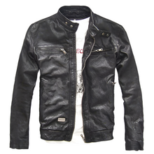 Lataa kuva Galleria-katseluun, Men's Genuine Goatskin Leather Jacket