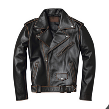 Afbeelding in Gallery-weergave laden, Harley's Premium Cowhide Leather Motorcycle Jacket