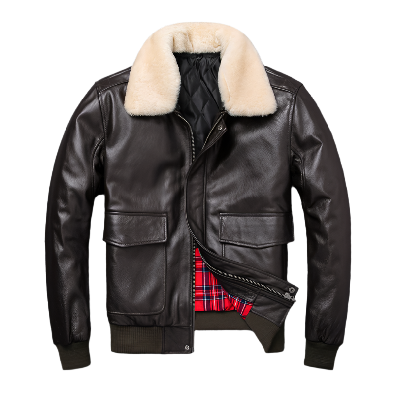 Men's Genuine Leather Motor Cycle Jacket