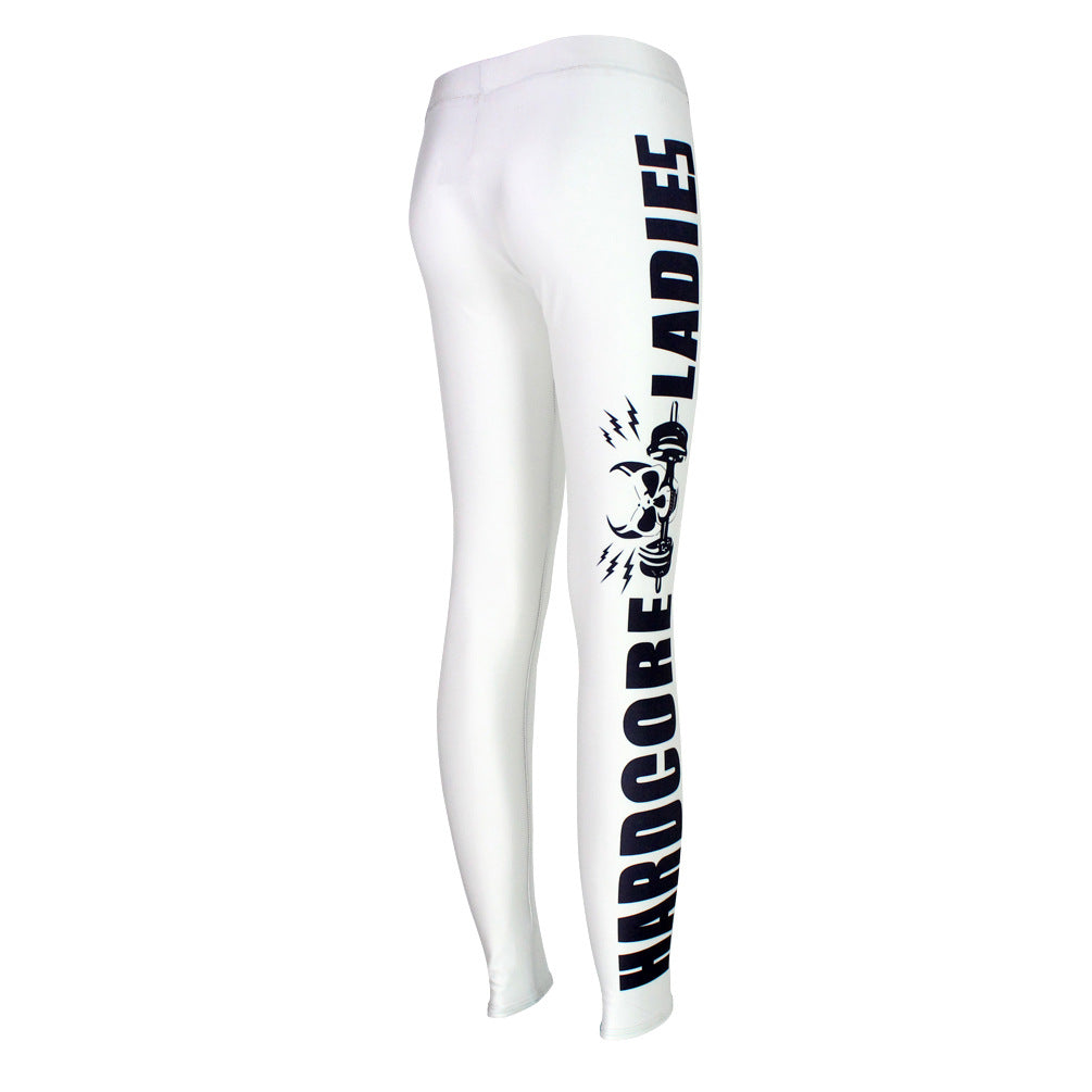 Hardcore Ladies Leggings- White- COMING SOON