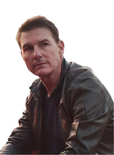 Afbeelding in Gallery-weergave laden, TOM CRUISE Black Leather Jacket