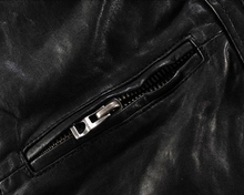 Lataa kuva Galleria-katseluun, Men's Genuine Goatskin Leather Jacket