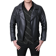 Lataa kuva Galleria-katseluun, Premium Leather Fashion Jacket