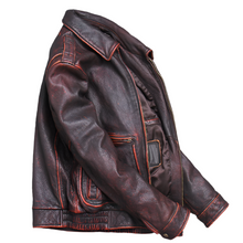 Load image into Gallery viewer, Men's Genuine Leather Jacket