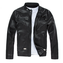 Lataa kuva Galleria-katseluun, Men's Genuine Goatskin Leather Jacket