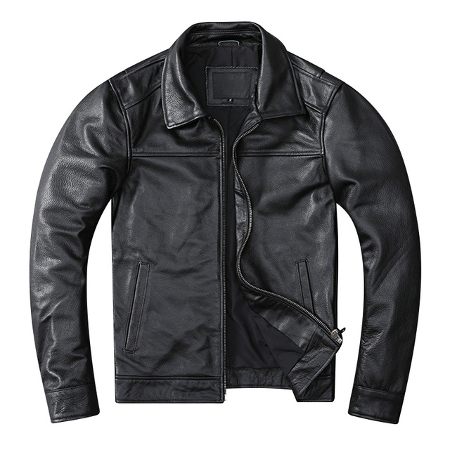 Blouson Biker Homme Noir Brando En Cuir Premium