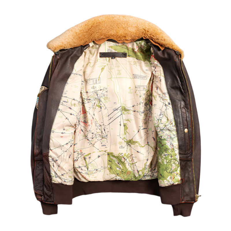 Men's Brown Leather Motor Cycle Jacket