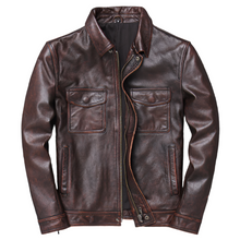Load image into Gallery viewer, Men's Genuine Leather Jacket