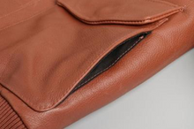 Cargar imagen en el visor de la galería, Men's Brown Genuine Leather Slim Fit Jacket