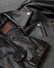 Afbeelding in Gallery-weergave laden, Harley's Premium Cowhide Leather Motorcycle Jacket