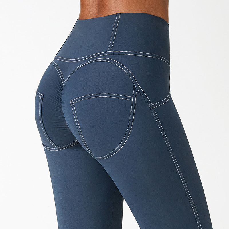 Pleated sales yoga pants