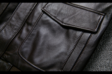 Lataa kuva Galleria-katseluun, Men's Genuine Leather Motor Cycle Jacket