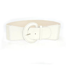 Cargar imagen en el visor de la galería, Women Luxury Waist Belts For Dress Pu Patent Leather Elastic Band Waist Belt