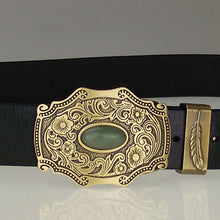 Cargar imagen en el visor de la galería, Cowhide Belts For Men Copper buckle