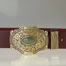 Cargar imagen en el visor de la galería, Cowhide Belts For Men Copper buckle