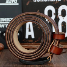 Cargar imagen en el visor de la galería, Mens High Quality Cow Leather Belts