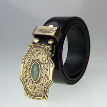 Cargar imagen en el visor de la galería, Cowhide Belts For Men Copper buckle
