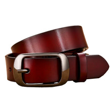 Cargar imagen en el visor de la galería, Fashion Genuine leather belts for women Quality Pin buckle