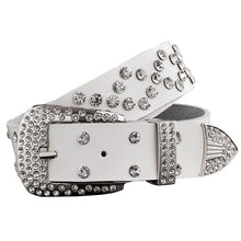 Cargar imagen en el visor de la galería, Fashion rhinestone genuine leather belts for women Luxury belt