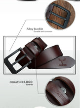 Cargar imagen en el visor de la galería, Mens High Quality Cow Leather Belts