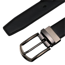 Cargar imagen en el visor de la galería, Men Genuine Leather Belt Reversible Buckle