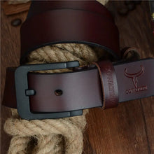 Cargar imagen en el visor de la galería, Mens High Quality Cow Leather Belts