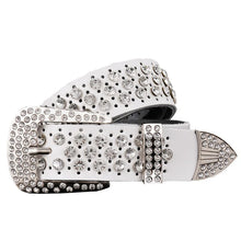 Cargar imagen en el visor de la galería, Genuine Leather Belts For Women Luxury Pin Buckle Belts Rivets