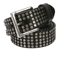 Cargar imagen en el visor de la galería, Leather Belts Men Women Punk Rivet Genuine Cowhide Belt