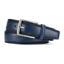 Cargar imagen en el visor de la galería, Men's High Quality Genuine Leather Pin Buckle Belts