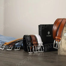 Cargar imagen en el visor de la galería, Men's High Quality Genuine Leather Pin Buckle Belts