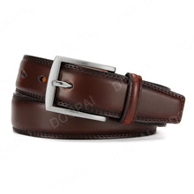 Cargar imagen en el visor de la galería, Men's High Quality Genuine Leather Pin Buckle Belts