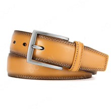 Cargar imagen en el visor de la galería, Men's High Quality Genuine Leather Pin Buckle Belts