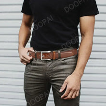 Cargar imagen en el visor de la galería, Men's High Quality Genuine Leather Pin Buckle Belts