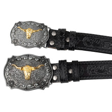 Load image into Gallery viewer, No Buckle Vintage Embossed Belts for Men Cowboy