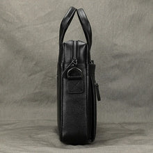 Cargar imagen en el visor de la galería, Men's Business Briefcase Fit 15" Laptop Genuine Leather Handbag