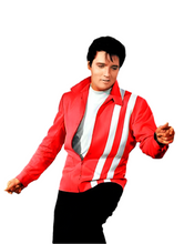 Cargar imagen en el visor de la galería, Elvis Presley Red & White Real Leather Jacket