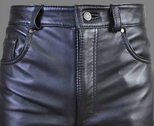 Afbeelding in Gallery-weergave laden, Men's Genuine Leather Trouser Pants