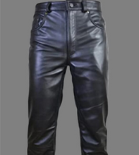 Afbeelding in Gallery-weergave laden, Men's Genuine Leather Trouser Pants