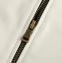 Load image into Gallery viewer, Men's White Real Leather Jacket