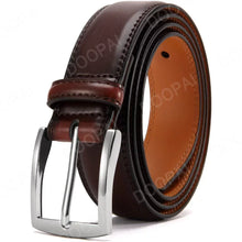 Cargar imagen en el visor de la galería, Men's High Quality Genuine Leather Pin Buckle Belts