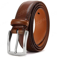 Cargar imagen en el visor de la galería, Men's High Quality Genuine Leather Pin Buckle Belts