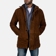 Afbeelding in Gallery-weergave laden, Men's Sheriff Brown Suede Jacket