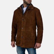 Afbeelding in Gallery-weergave laden, Men's Sheriff Brown Suede Jacket