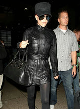 Carica l'immagine nel visualizzatore di Gallery, VICTORIA BECKHAM Black Leather Coat Jacket