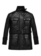 Carica l'immagine nel visualizzatore di Gallery, VICTORIA BECKHAM Black Leather Coat Jacket
