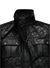 Carica l'immagine nel visualizzatore di Gallery, VICTORIA BECKHAM Black Leather Coat Jacket