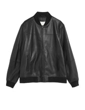 Load image into Gallery viewer, Men's Cow Leather Bomber Jacket