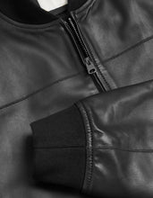 Load image into Gallery viewer, Men's Cow Leather Bomber Jacket
