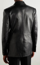 Load image into Gallery viewer, Men's Black Genuine Lambskin Blazer Jacket
